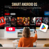 Smart Projector, Native 1080P Full HD, 400 ANSI Brightness, Android 11, 2GB RAM 16GB Storage, WiFi and Bluetooth 5.4, Auto Focus&Keystone, Obstacle Avoidance