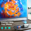 Mini Wifi Projector |150 ANSI/Screen Size upto 120inch| Native Res 800x480P| Wireless Screen Mirroring Home Theater Portable Projectors