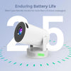 Mini Smart Projector |180 ANSI Lumens |12000mAh Battery | Android 13 | 4K Support |Auto Keystone |2.4G/5G WiFi |BT5.4 |Portable LED Projector |2+16GB | Up to 130