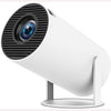 HY300 PRO Mini Portable Projector [Android 13] | 150 ANSI Lumens Support 4K 1080P | Dual-Band WIFI6 5G | 180° Rotation Smart Home Video Projector