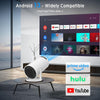 HY300 PRO Mini Portable Projector [Android 13] | 150 ANSI Lumens Support 4K 1080P | Dual-Band WIFI6 5G | 180° Rotation Smart Home Video Projector