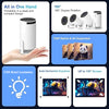 HY300 PRO Mini Portable Projector [Android 13] | 150 ANSI Lumens Support 4K 1080P | Dual-Band WIFI6 5G | 180° Rotation Smart Home Video Projector