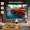 HY300 PRO Mini Portable Projector [Android 13] | 150 ANSI Lumens Support 4K 1080P | Dual-Band WIFI6 5G | 180° Rotation Smart Home Video Projector