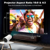 HY300 PRO Mini Portable Projector [Android 13] | 150 ANSI Lumens Support 4K 1080P | Dual-Band WIFI6 5G | 180° Rotation Smart Home Video Projector