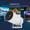HY300 Smart Mini Projector With 2 Game Consoles | 4K 1080P Support Portable Projector | Android 12.0 | Home Video Projector