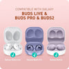 Marble Bundle for Samsung Galaxy S23 Plus Case + Galaxy Buds Case (Blue)