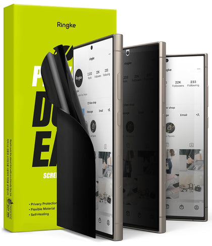 Ringke Samsung Galaxy S24 Ultra Privacy Dual Easy Screen Protector - W Installation Jig