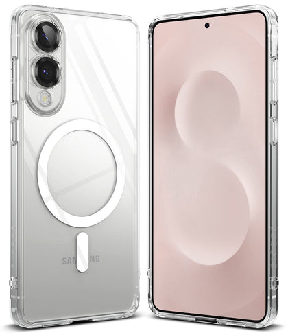 Samsung Galaxy S25 Edge Case Cover | Fusion Magnetic Series | Clear