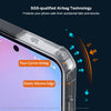 Case For Samsung Galaxy S25 FE Clear Back Cover Case with Rugged Black TPU Bumper- Black/Clear