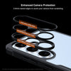 Case For Samsung Galaxy S25 FE Clear Back Cover Case with Rugged Black TPU Bumper- Black/Clear