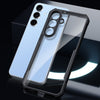 Case For Samsung Galaxy S25 FE Clear Back Cover Case with Rugged Black TPU Bumper- Black/Clear