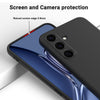 Silicone Case for Samsung Galaxy S25 FE | Full Body Silky Soft Touch Shockproof Cover Black
