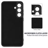 Silicone Case for Samsung Galaxy S25 FE | Full Body Silky Soft Touch Shockproof Cover Black