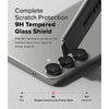 Samsung Galaxy S25 Plus Camera Lens Frame Glass Series - Black