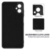 Silicone Case for Samsung Galaxy A06 5G | Full Body Silky Soft Touch Shockproof Cover Black
