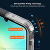 Case For Samsung Galaxy A07 Clear Back Cover Case with Rugged Black TPU Bumper- Black/Clear
