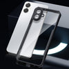 Case For Samsung Galaxy A07 Clear Back Cover Case with Rugged Black TPU Bumper- Black/Clear