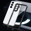Case For Samsung Galaxy A17 Clear Back Cover Case with Rugged Black TPU Bumper- Black/Clear