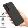 Silicone Case for Samsung Galaxy A17 | Full Body Silky Soft Touch Shockproof Cover Black