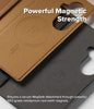 Samsung Galaxy Z Fold 7 Case Cover | Folio Wallet Magnetic |Black