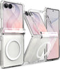 Samsung Galaxy Z Flip 8 Case Cover | Fusion Flap Magnetic Series | Clear