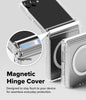 Samsung Galaxy Z Flip 8 Case Cover | Fusion Flap Magnetic Series | Clear