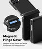 Samsung Galaxy Z Flip 8 Case Cover | Onyx Flap Magnetic Series | Black