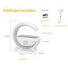 Wireless Charging Speaker | G Shape Light Up Night Light Touch Lamp - White