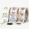 Thank You Stickers 1500 PCS – Leaf Pattern Round Labels for Packaging & Gift Wrapping