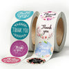 Colorful Thank You Stickers 1000 PCS – Round Packaging Labels for Small Business Use