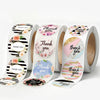 Thank You Stickers 1500 PCS – Flower Pattern Round Labels for Packaging & Gift Sealing