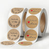 Kraft Paper Labels 1000 PCS – Handmade With Love Stickers for Baking, Gifts & Packaging