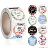 Thank You Stickers 1000 PCS – 1 Inch Colorful Labels for Packaging, Gifts & Small Business