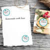 Homemade with Love / Thank You Stickers – 1000 PCS Round Labels for Packaging & Gifts