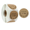 Kraft Paper Labels 1000 PCS – Handmade With Love Stickers for Baking, Gifts & Packaging
