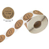 Kraft Paper Labels 1000 PCS – Handmade With Love Stickers for Baking, Gifts & Packaging