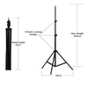 Professional Photo Photography Studio 200cm Height Studio Light Stand Tripod for Reflectors, Softboxes, Lights, Umbrellas, Backgrounds, DSLR [1 Per Pack] 1/4