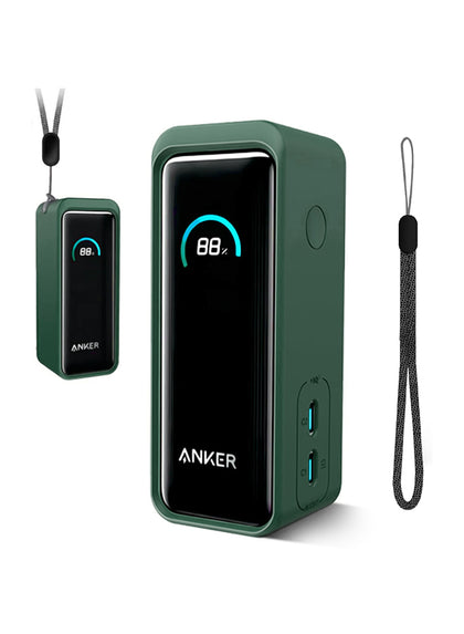 Anker Prime Power Bank 9600mAh 65W Case Cover with Lanyard | Silicone Series | Green