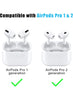AirPods Pro 2nd/1st Generation with Cleaner kit | Noise Reduction Holewith | 3 Pair |3 Sizes S/M/L | White