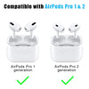 2 Pair Replacement Ear Tips AirPods Pro 2nd/1st Generation with Cleaning Pen | Noise Reduction Hole Fit in Case | Medium