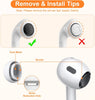 2 Pair Replacement Ear Tips AirPods Pro 2nd/1st Generation with Cleaning Pen | Noise Reduction Hole Fit in Case | Medium