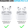 Airpods Pro 2nd/1st Generation with Noise Reduction Hole |[4 Pairs] Medium |Black and White