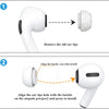 Airpods Pro 2nd/1st Generation with Noise Reduction Hole |[4 Pairs] Medium |Black and White