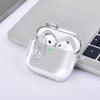 Airpods 4 Case Cover (2024), Secure Lock Clear Soft TPU Anti-drop Anti-scratch Protective Cover with Keychain - Clear