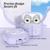 Cute Case For AirPods 4 Case Cover (2024) ,3D Cartoon Soft Silicone Wireless Charging Shockproof Protective Cover With Keychain -Purple