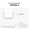 Airpods 4 Case Cover with Keychain | Rugged Hard Shell Case Design |Black