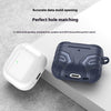 Airpods 4 Case Cover with Keychain | Rugged Hard Shell Case Design |Dark Blue