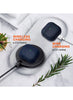 Leather Touch Case for AirPods 4 - Dark Blue