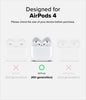 AirPods 4 Case | Air Series Lightweight Flexible Anti-Scratch Perfect Fit TPU Cover for Women |  Clear