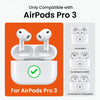 Airpods Pro 3 Case Cover , Leather Touch Design Protective Headphone Case Cover -Grey
